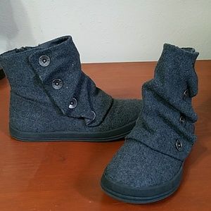 Size 6 blowfish maliboo grey hi tops
